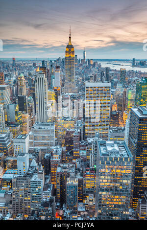 New York City von oben Stockfoto