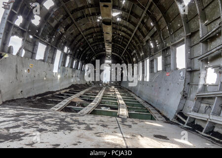 Vik, Iceland-June 11, 2018: Im November 21, 1973 Die US-Navy Douglas R4D-8, Super DC-3 im Süden von Island abgestürzt, Wegen starker Vereisung. Es ist ein Pop Stockfoto