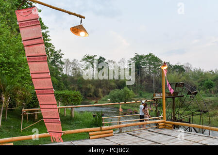 Paar auf Urlaub in Pai Thailand Stockfoto