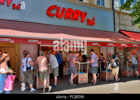 Curry 36, Mehringdamm, Kreuzberg, Berlin, Deutschland Stockfoto