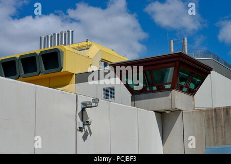 Mauer, Justizvollzugsanstalt, Seidelstrasse, Tegel, Reinickendorf, Berlin, Deutschland Stockfoto