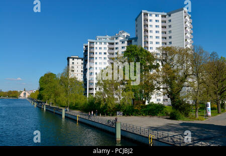 Wohnhaus, Greenwichpromenade, Tegeler See, Tegel, Reinickendorf, Berlin, Deutschland Stockfoto