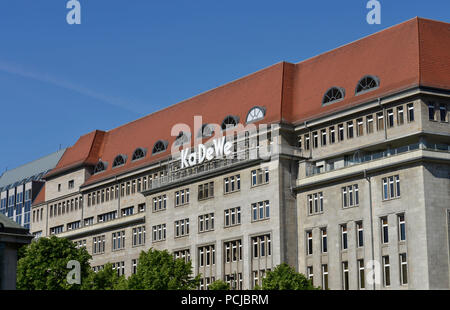 KaDeWe, Tauentzienstrasse, Schöneberg, Berlin, Deutschland Stockfoto