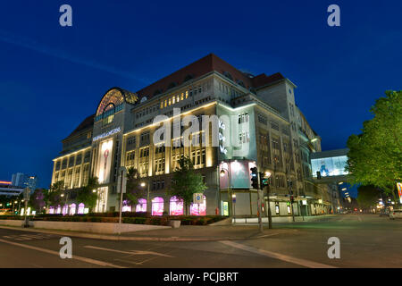 KaDeWe, Tauentzienstrasse, Schöneberg, Berlin, Deutschland Stockfoto