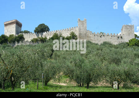 Rocca del Leone Castiglione del Lago, Lago Trasimeno, Umbrien, Italien Stockfoto