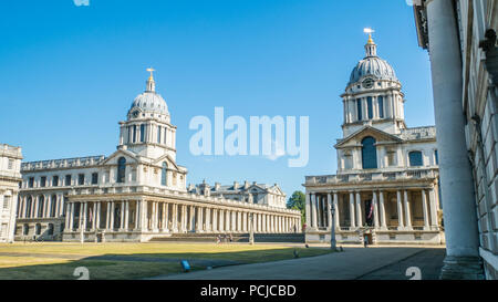 Greenwich Universität auf dem Gelände des Old Royal Naval College in Greenwich, London, England Stockfoto