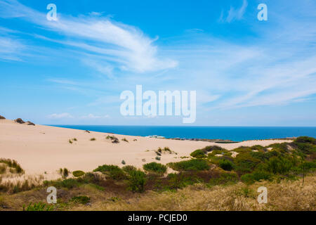Duna da Cresmina, Sanddünen, Cascais, Lissabon, Portugal, Teil der Guincho-Cresmina dune-System. Stockfoto
