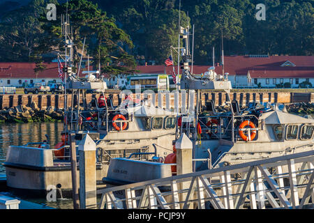 US-Küstenwache Boot in der Bucht von San Francisco Stockfoto