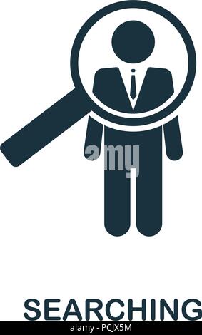Suche kreative Symbol. Einfaches element Abbildung. Suche Konzept symbol Design von Human Resources Sammlung. Kann für Web, Mobile und verwendet werden. Stock Vektor