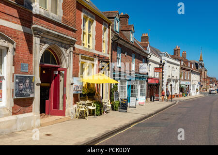 Wareham Dorset England August 02, 2018 alte Gebäude in West Street Stockfoto