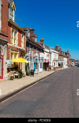 Wareham Dorset England August 02, 2018 alte Gebäude in West Street Stockfoto