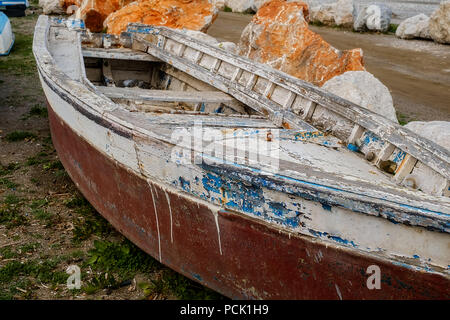 Friedhof Boote. Stockfoto