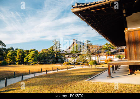 Das Schloss Nijo, Japanisch alte traditionelle Architektur in Kyoto, Japan Stockfoto