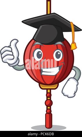 Staffelung chinesische Laterne Charakter Cartoon Stock Vektor