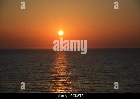 Sonnenuntergang in Bozcaada Stockfoto