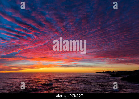 Sonnenuntergang an der Westküste von Australien Stockfoto