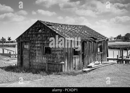 Schwarz & Weiß shack Stockfoto