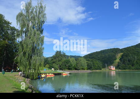 See Bodi, Mogosa, Rumänien Stockfoto