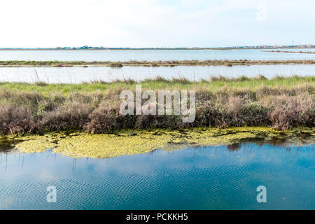 Italien, Cervia. Diese Stadt ist berühmt für seine Salz. Saline Datum zurück bis in die Antike. Stockfoto