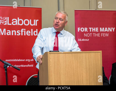 Vorsitzende der Labour Party, Ian Lavery MP Adressierung einer Konferenz der Labour Party Mitglieder Stockfoto