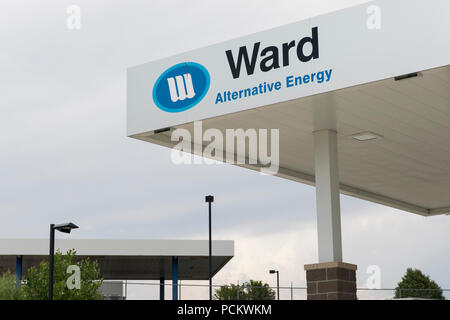 Ein logo Zeichen außerhalb eines X3 Energie und alternative Energie Erdgas- tankstelle in Greely, Colorado, am 21. Juli 2018. Stockfoto