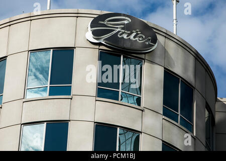 Ein logo Zeichen außerhalb des Hauptquartiers der Gates Corporation in Denver, Colorado, am 22. Juli 2018. Stockfoto