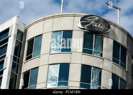 Ein logo Zeichen außerhalb des Hauptquartiers der Gates Corporation in Denver, Colorado, am 22. Juli 2018. Stockfoto