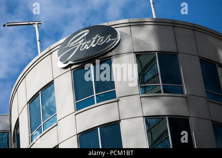 Ein logo Zeichen außerhalb des Hauptquartiers der Gates Corporation in Denver, Colorado, am 22. Juli 2018. Stockfoto