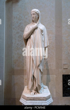 Alkestis von William Wetmore Story, 1874, Marmor - Wadsworth Atheneum, Hartford, CT- Stockfoto