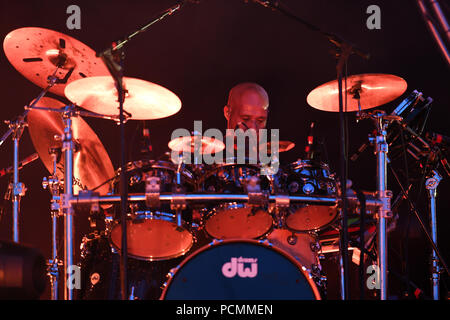 Portsmouth, Virginia, USA. 2 Aug, 2018. BRIT FLOYD ECLISPE auf Ihre ''World Tour'', Pink Floyd Hits im Union Bank und Vertrauen Pavillon in Portsmouth, Virginia am 2. August 2018. © Jeff Moore 2018 Credit: Jeff Moore/ZUMA Draht/Alamy leben Nachrichten Stockfoto