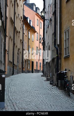 Random Street View in Gamla Stan. Stockfoto