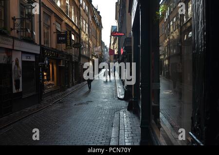 Random Street View in Gamla Stan. Stockfoto