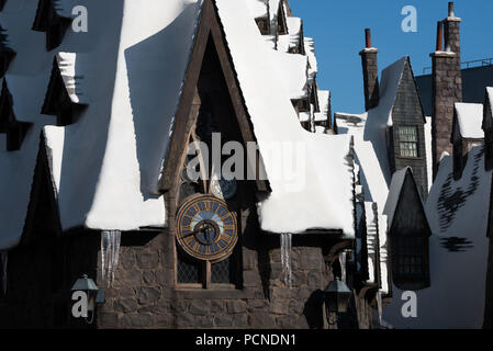 Los Angeles, Kalifornien, USA - 30. Juli 2018: Hogwarts Schloss, der Zauberer Welt von Harry Potter in den Universal Studios Hollywood in Los Angeles, CA Stockfoto