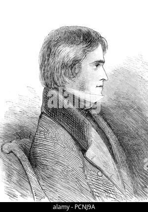 John aitken Carlyle (1801 â € "1879), Übersetzerin von Dante und jüngeren Bruder von Thomas Carlyle, digital verbesserte Reproduktion einer historischen Bild aus dem Jahr 1885 Stockfoto