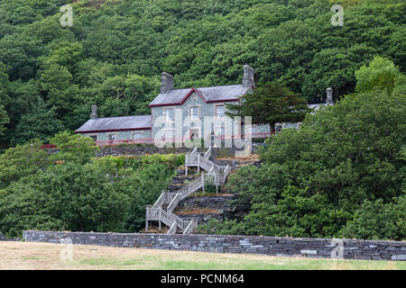 Der Steinbruch Krankenhaus am National Slate Museum in Dinorwic, in der Nähe von Llanberis in Snowdonia, North Wales. Stockfoto