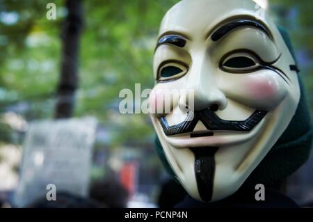 Besetzt die Wall Street Protest und Bewegung, im Zuccotti Park, Wall Street New York. Stockfoto