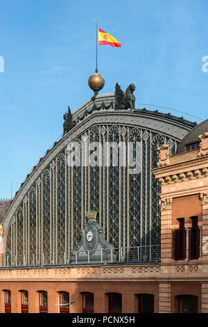 Madrid, Atocha Station, Art Nouveau/Jugendstil Stockfoto