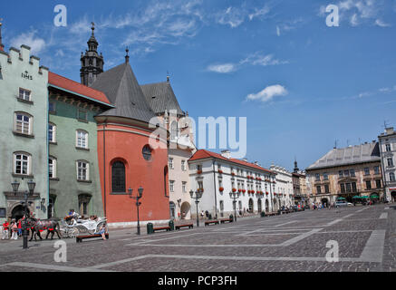 Altstadt von Krakau, Kleinpolen, Polen, Europa Stockfoto