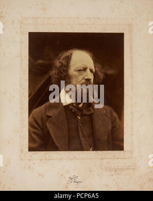 Alfred Lord Tennyson (1809-1892), 1869. Stockfoto