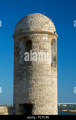San Carlos Bastion, Castillo de San Marcos National Monument, St. Augustine, Florida Stockfoto