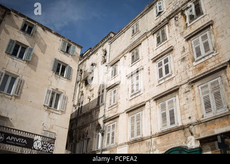 Narodni Square, in Split, Kroatien, am 22. Juli 2018. Stockfoto