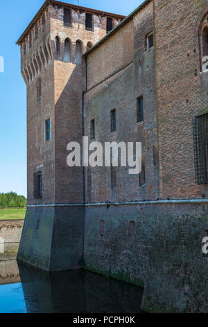 Mittelalterliche Burg von Mantua, UNESCO-Weltkulturerbe - Lombardei, Italien. Stockfoto