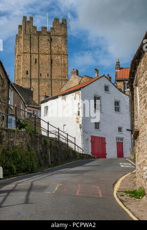 Richmond Castle von Millgate Stockfoto