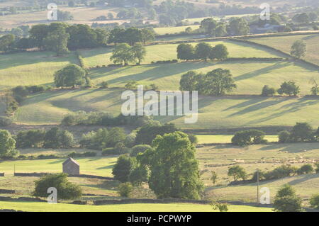 Süd-westlich von Ordnance Survey grid 104633 süd-östlich von Longnor, Staffordshire Peak District, England Großbritannien Stockfoto