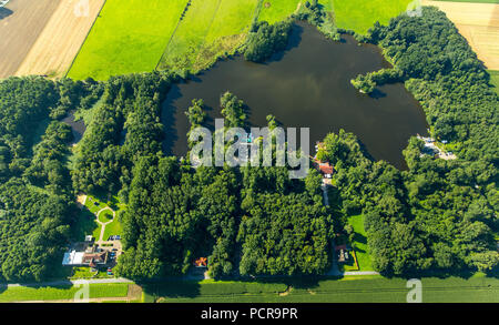 Hücker Moorsee, Freizeiteinrichtung, die in Spenge Stadt Spenge, Bünde, Ostwestfalen, NRW, Deutschland Stockfoto