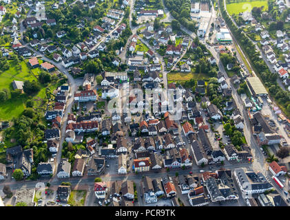 Stadtzentrum, Rathaus, Balve, Sauerland, Nordrhein-Westfalen, Deutschland Stockfoto