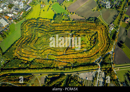 Dump, Mülldeponie Kissinger Höhe und Humberthalde, Herringen, Hamm, Ruhrgebiet, Nordrhein-Westfalen, Deutschland Stockfoto