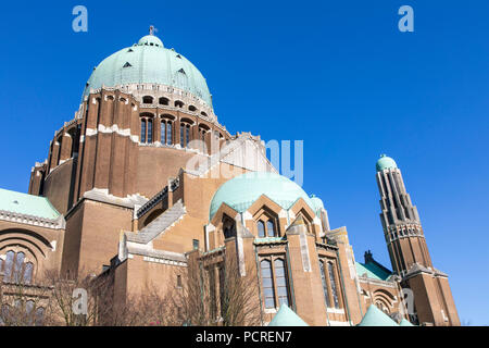 Kirche der Nationale Basilika des Heiligen Herzen, Basilique Nationale du SacrŽ - CÏur, Basilika von Koekelberg, Brüssel, Stockfoto