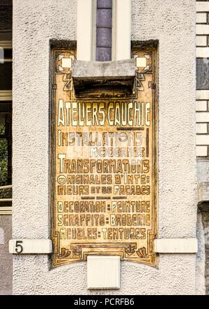 Maison Cauchie, 5 Rue des Francs, (1905), 2014-2017. Artist: Alan John ainsworth. Stockfoto