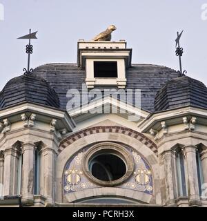 Chateau Delune, 86 avenue Franklin Roosevelt, Brüssel, Belgien, c 2014-2017. Artist: Alan John ainsworth. Stockfoto